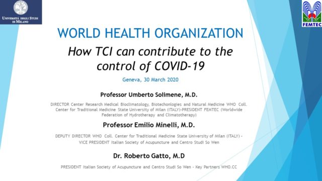 Il ruolo della Medicina Tradizionale Cinese nel contrastare il COVID-19.